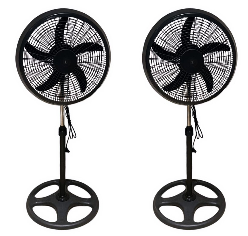 Pack of 2 | 18" Energy-Saving Standing Fans – Black