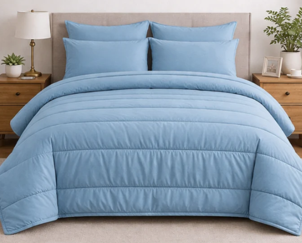 Relax Collection Plain 5 Pcs Comforter
