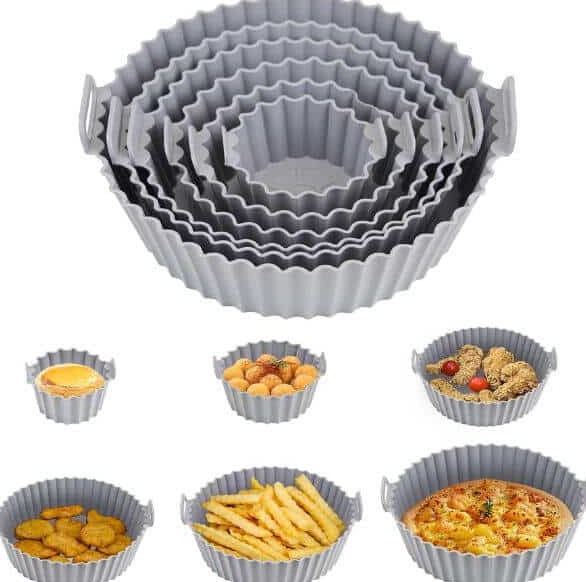 Reusable 6 Piece Silicone Air Fryer Liner