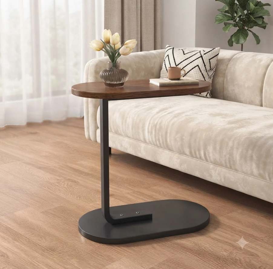 C Shaped Side Table