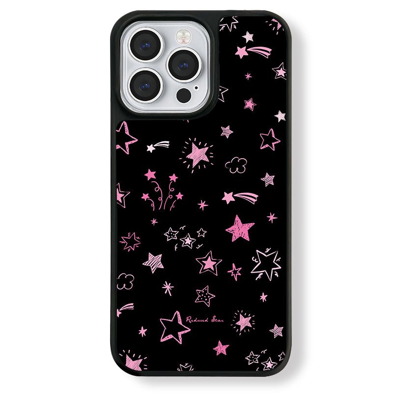 Casey Reduced Star Pink Twinkling Stars AG Matte Phone Case – Magnetic Anti-Fingerprint Protective Cover