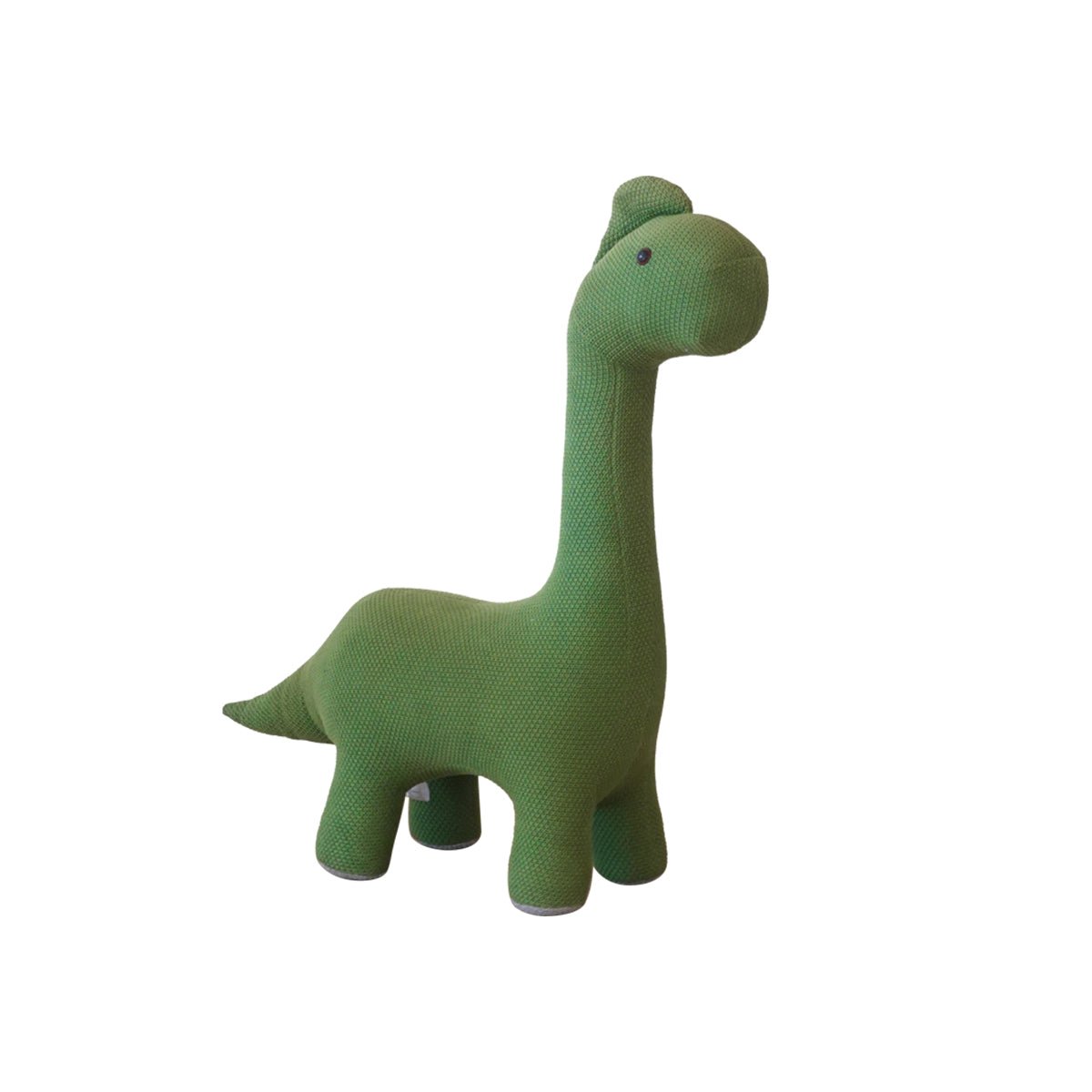 Knitted Green Dinosaur Stool