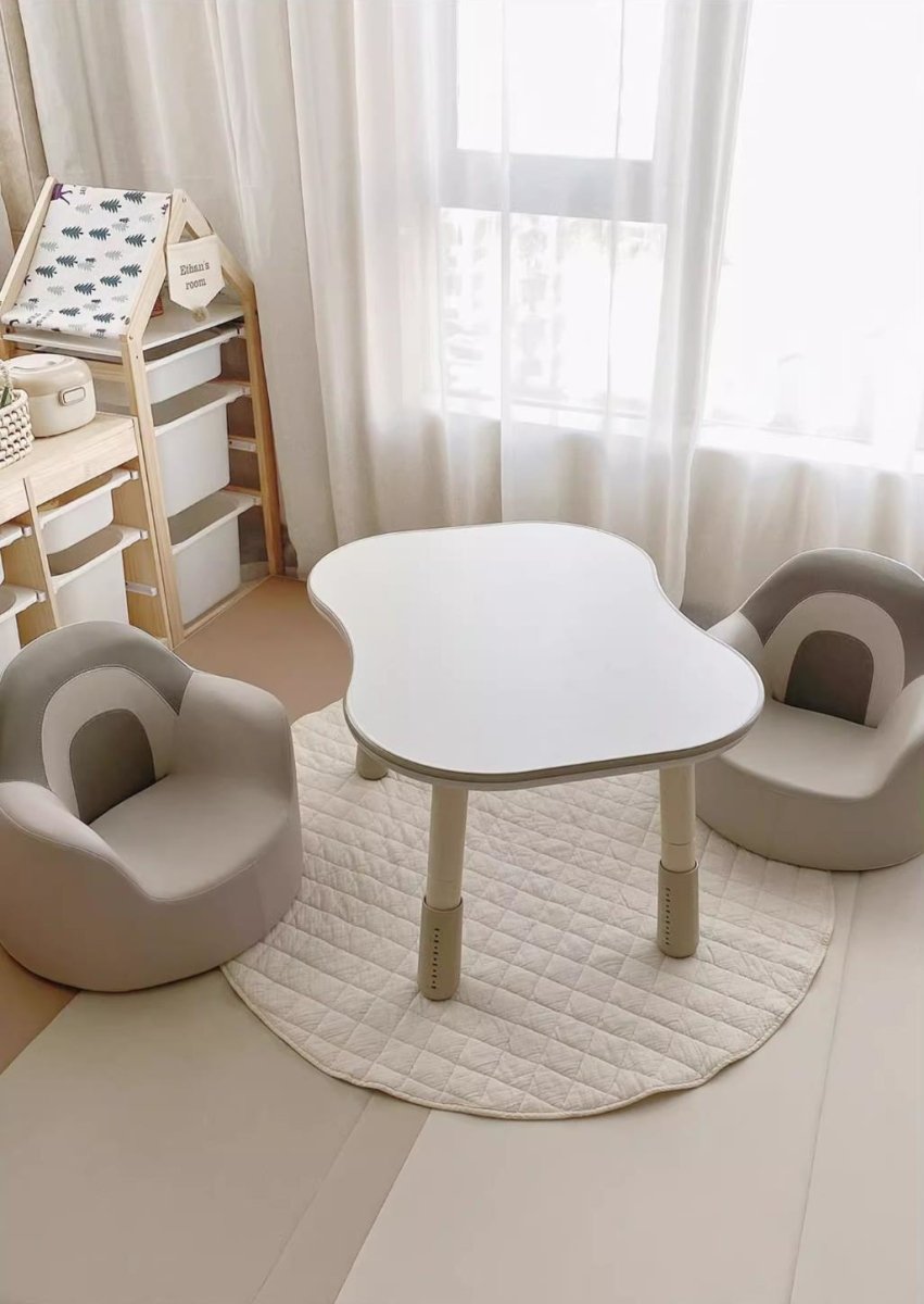 Stripe Impression Mocha Sofa